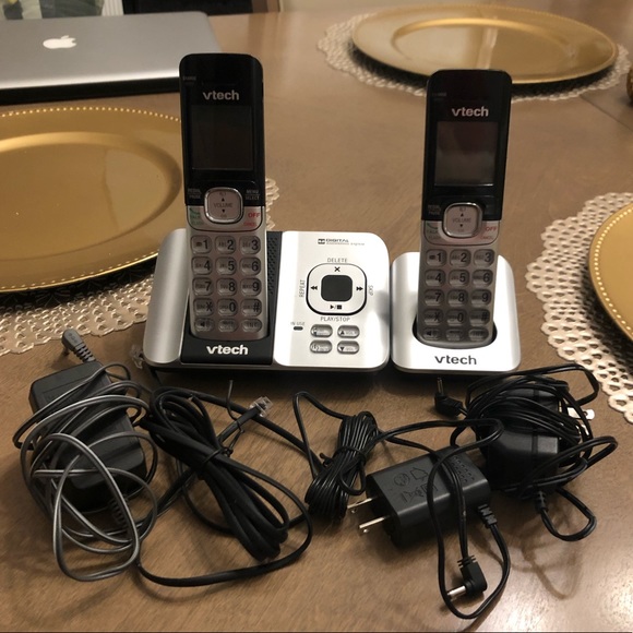 V Tech Cordless Handheld Home Phones Business Set
